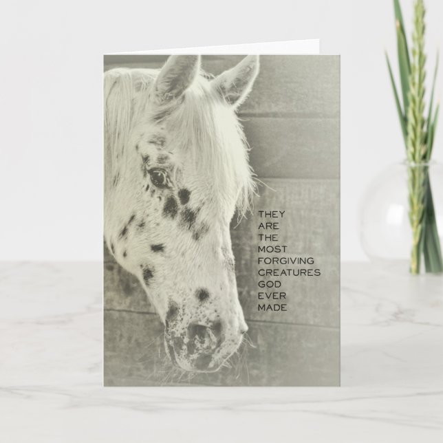 Agradecimento SPONTTED PONY - Cartão de Saudação (Frente)