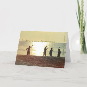 Agradecimento SUNRISMO NO Cartão de Saudação MARÍTIMO