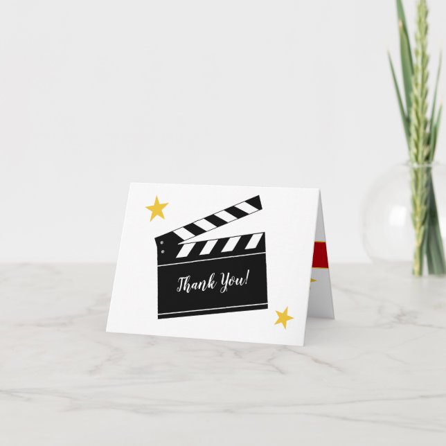 Agradecimento Tema do filme de presente Obrigado Cartão de Sauda (Frente)