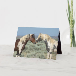 Agradecimento Thor e Tahlequah - Cartão de Saudação de Cavalo Se