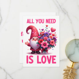 Agradecimento Tudo Que Você Precisa É De Amor - Cartão De Dia de