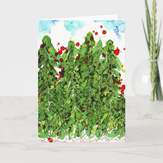 Agradecimento Tudo vestido para o cartão de Vazio de Natal (Frente)