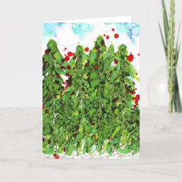 Agradecimento Tudo vestido para o cartão de Vazio de Natal