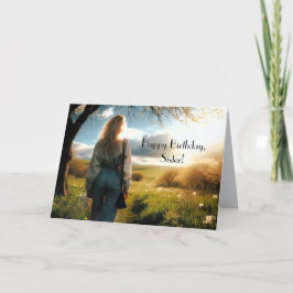 AGRADECIMENTO UM CARTÃO DE ANIVERSÁRIO DA IRMÃ