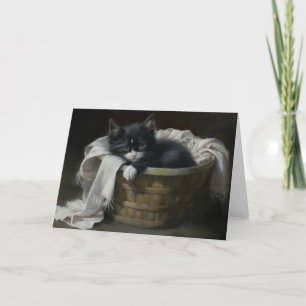 Agradecimento Um Cartão de Canto Cozy Kittens