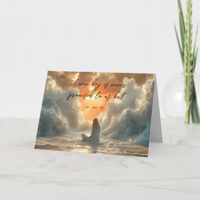 AGRADECIMENTO UM CARTÃO DE ENCORAJAMENTO DE NOVO DIA (Frente)