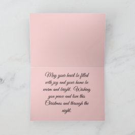 Agradecimento Um Cartão de Natal para Wonderland de inverno