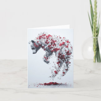 Agradecimento Um Petal num Cartão de Tempo