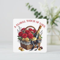 Um Toque Floral de Amor - Cartão do Dia dos Namora