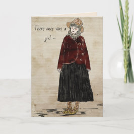 AGRADECIMENTO UMA MENINA INCRÍVEL - CARTÃO DE ANIVERSÁRIO