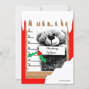 Agradecimento Urso Criminoso - Feriado do Cartão de Natal de Jai
