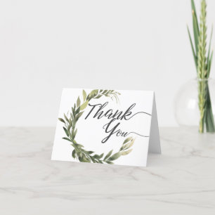 Agradecimento Verde Elegante