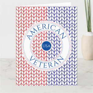 Agradecimento VETERAN AMERICANO Grande Cartão de "Obrigado"