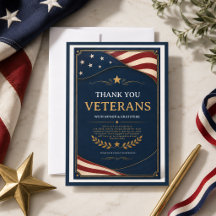 Veteranos | Cartão de Apreciação Patriótica para H
