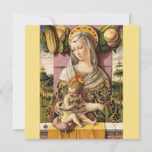 Agradecimento Vintage Madonna E Cartão De Natal Religioso Para C