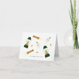 Agradecimento Você Acende Meu Cartão De Namorados De Vida