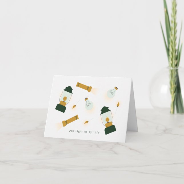 Agradecimento Você Acende Meu Cartão De Namorados De Vida (Frente)