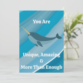 Agradecimento Você É Um Cartão De Tipografia Único E Incrível