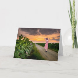 Agradecimento Você nunca andará sozinho no cartão de Dia das Bru