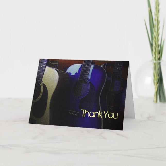 Agradecimento Você Rock! Obrigado Cartão de Saudação (Frente)