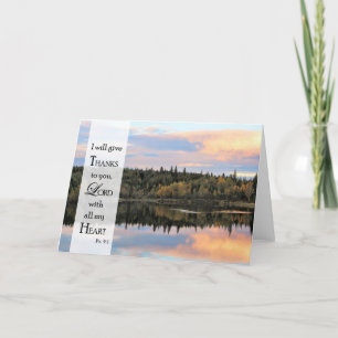 Agradecimento Vou dar-lhe Obrigados, Senhor - Cartão de Vazio