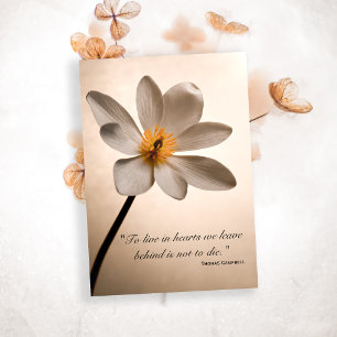 Agradecimento White Wildflower Obrigado pelo seu Cartão de condo