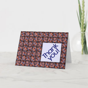 Agradecimento Woven Obrigado Cartão De Saudação Padrão