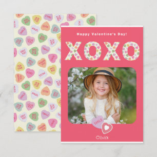 Agradecimento XOXO Hugs e Kisses Cartão de Sala de Foto