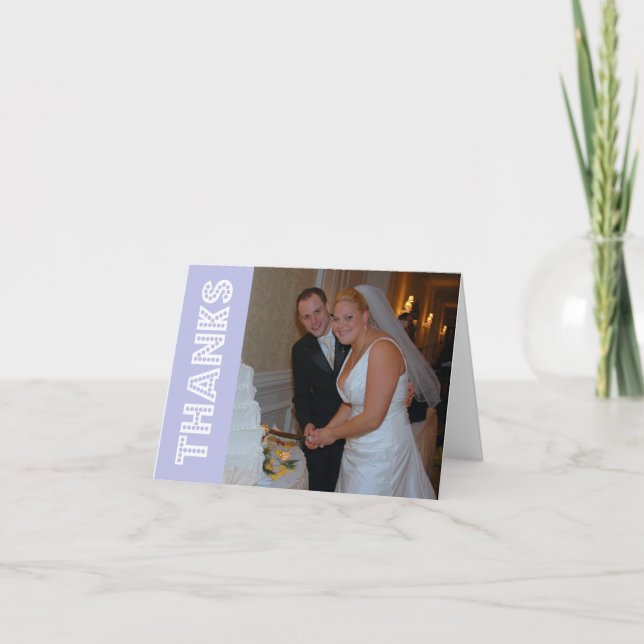 Agradecimentos Em Luzes Cartão de Agradecimento (V (Frente)