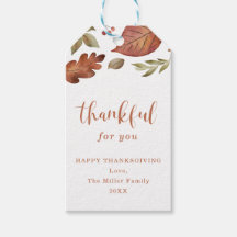 Agradeço Por Você Ficar Com A Etiqueta De Folhas |