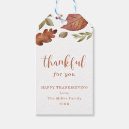 Agradeço Por Você Ficar Com A Etiqueta De Folhas |