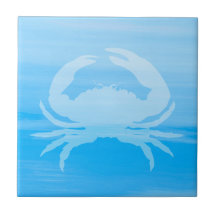 Água azul clara do mar com caranguejo