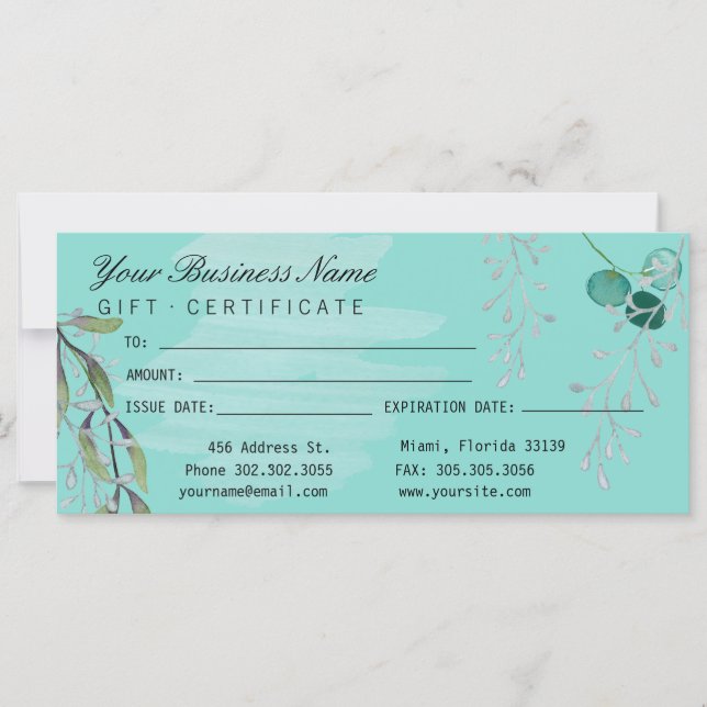 Água Azul Eucalyptus Salon (Frente)