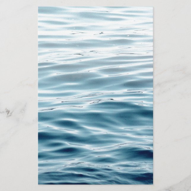 Água azul ondulada (Frente)