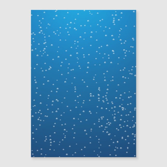 Água Azul Profunda e Bolhas Pequenas (Frente)