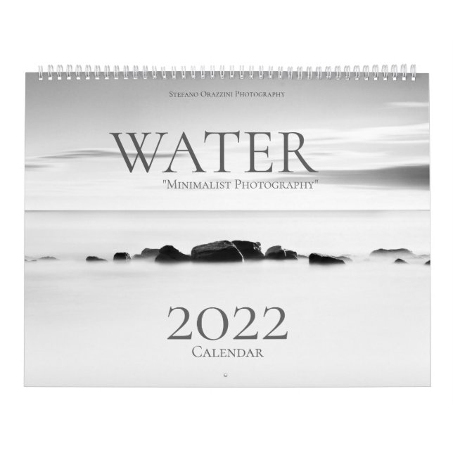 Água, Calendário de Fotografia Minimalista 2022 (Capa)