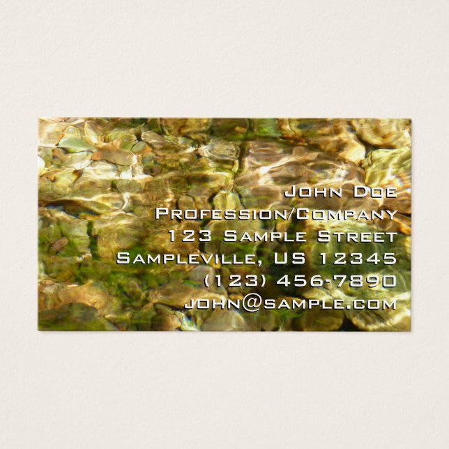 Água da natureza verde-Dourada de Primaveras quent (Frente)