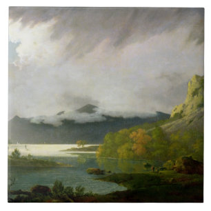 Água de Derwent com o Skiddaw na distância, c.17