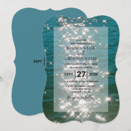 Água Do Mar De Praia Espalha Convites De Casamento