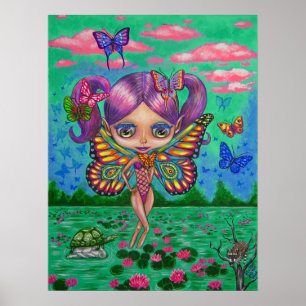 Água Lily Fairy Poster