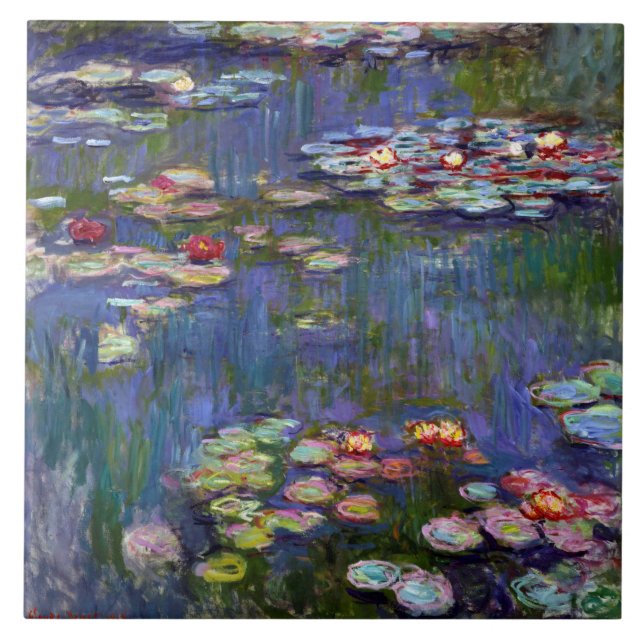 Água Lily Pond, Monet (Frente)