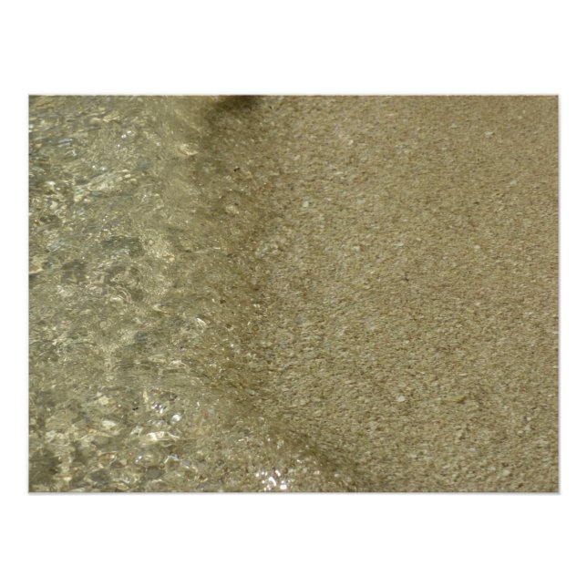 Água na fotografia da Abstrato da Beach II (Frente)