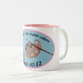 água para as minhas cores de água - caneca de café