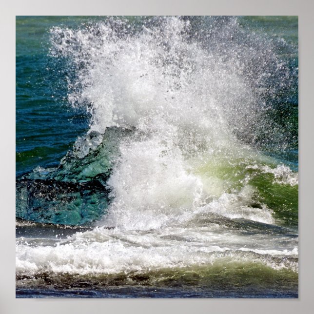 Água salgada no mar, poster (Frente)