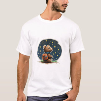 Aguardação: Desenho de Camiseta T-Shirt do Urso Bo