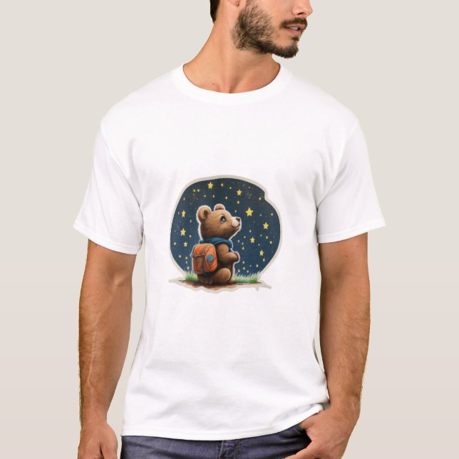 Aguardação: Desenho de Camiseta T-Shirt do Urso Bo (Frente)