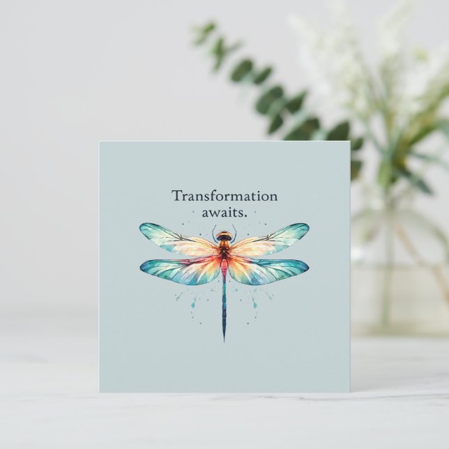 Aguardações de Transformação - Dragonfly Colorida (Em pé/Frente)