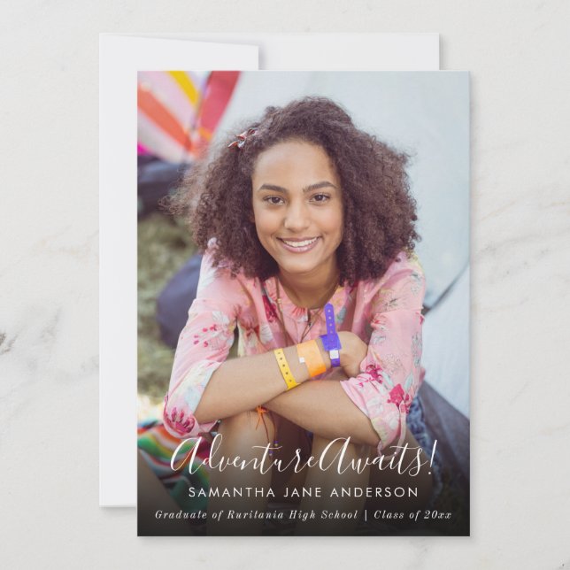 Aguardam Aventura | Anúncio de Graduação de Foto (Frente)