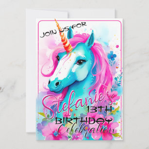 Aguardente Colorida 18 Convite de Aniversário