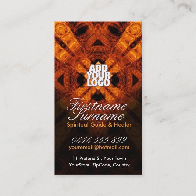 Aguardente de árvore do xamã com Cartões de visita (Frente)